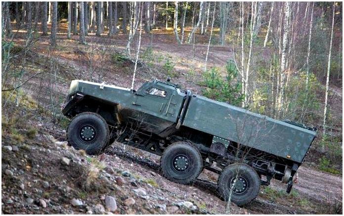 Финский бронеавтомобиль-вездеход Protolab PMPV 6×6 MiSu Финский бронеавтомобиль-вездеход Protolab PMPV 6×6 MiSu