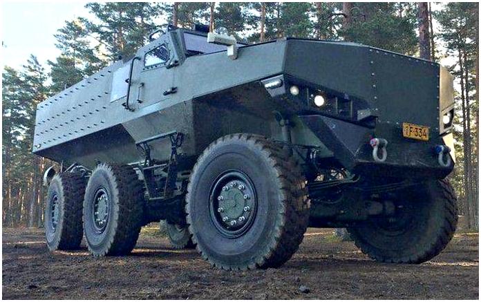 Финский бронеавтомобиль-вездеход Protolab PMPV 6×6 MiSu Финский бронеавтомобиль-вездеход Protolab PMPV 6×6 MiSu