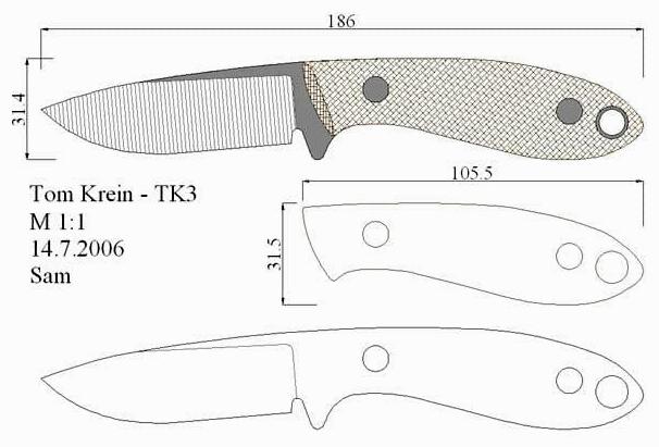 Чертежи ножей для изготовления. Часть 2