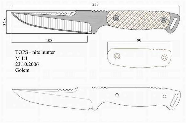 Чертежи ножей для изготовления. Часть 2