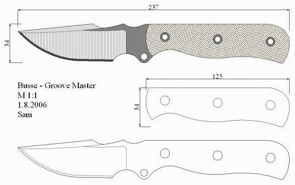 Чертежи ножей для изготовления. Часть 2