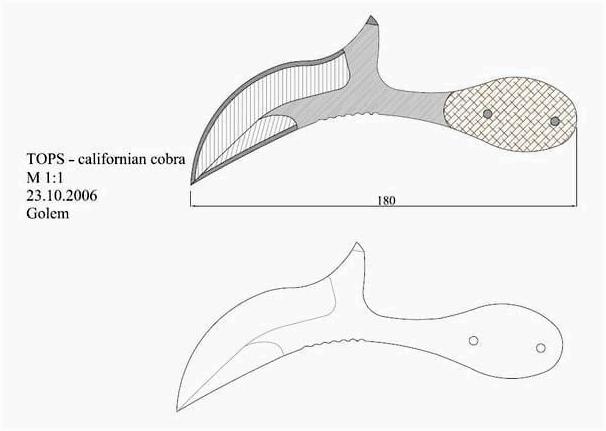 Чертежи ножей для изготовления. Часть 2