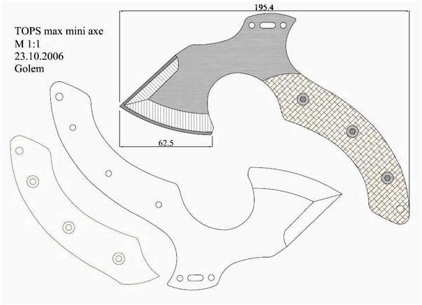 Чертежи ножей для изготовления. Часть 2