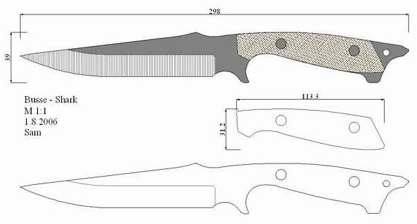 Чертежи ножей для изготовления. Часть 3