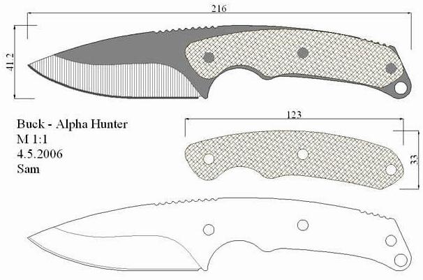 Чертежи ножей для изготовления. Часть 3