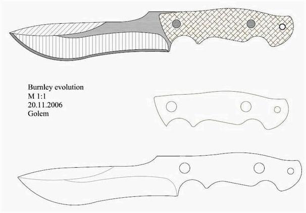 Чертежи ножей для изготовления. Часть 3