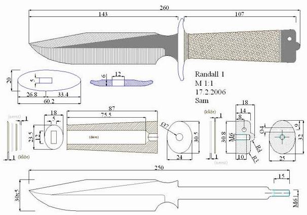 Чертежи ножей для изготовления. Часть 3