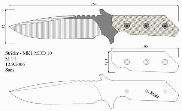 Ножи из фанеры чертежи