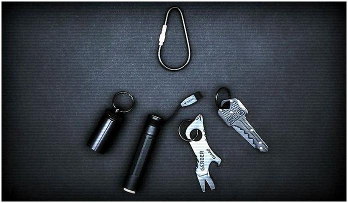 All Black EDC Kit - Набор EDC на связке ключей