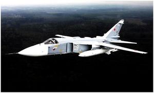 Фронтовые бомбардировщики Су-24 и Су-24М