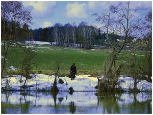 В проводку  по чистой  весенней воде