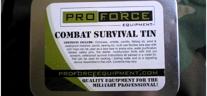 Набор выживания Proforce COMBAT SURVIVAL TIN для английской SAS, Special Air Service, обзор.