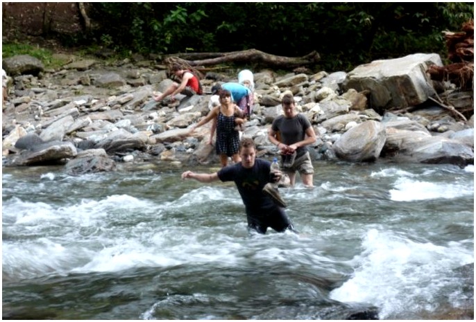 Река полная. Crossing the River. To Cross the River. Kaya Cross the River.