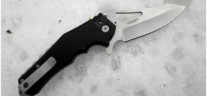 Складной нож Lansky Responder Quick Action Knife EDC, устройство, обзор, тест и впечатления от ножа.