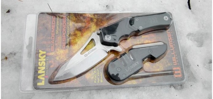 Складной нож Lansky Responder Quick Action Knife EDC, устройство, обзор, тест и впечатления от ножа.