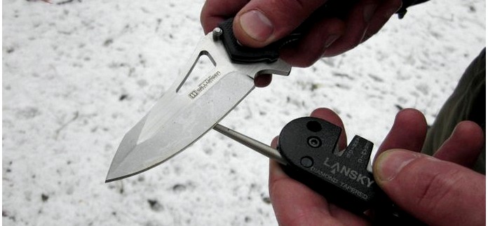 Компактная универсальная точилка Lansky Blademedic Pocket Sharpening Kit, устройство, обзор, тест и общие впечатления.