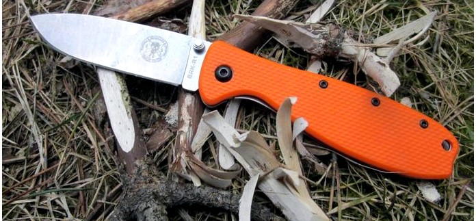 Складной нож ESEE Zancudo Folder, Orange Handle, описание, устройство, обзор и впечатления от работы.