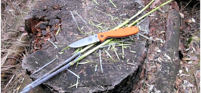 Складной нож ESEE Zancudo Folder, Orange Handle, описание, устройство, обзор и впечатления от работы.