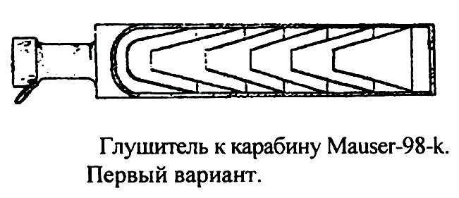 Развитие глушителей звука выстрела, устройство глушителя винтовки СВТ-40, карабина Маузер-98К и пистолета-пулемета Ингрэм.