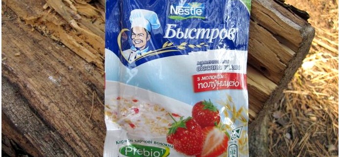 Каша овсяная быстрого приготовления Быстров Nestle и Каша доброго дня Амо, состав и вкусовые качества.