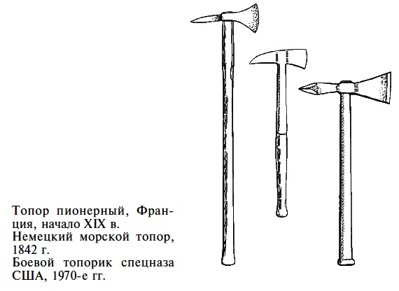 Европейские, восточные и боевые топоры Индии, бердыши, африканские топоры, томагавки.