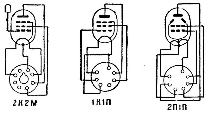 Одноламповый и двухламповый радиоприемник, конструкция, детали, принципиальные и монтажные схемы, питание, цоколевка радиоламп.