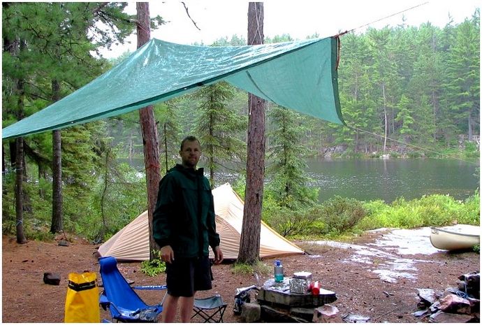 Tarp Camping: новый способ спать в лесу