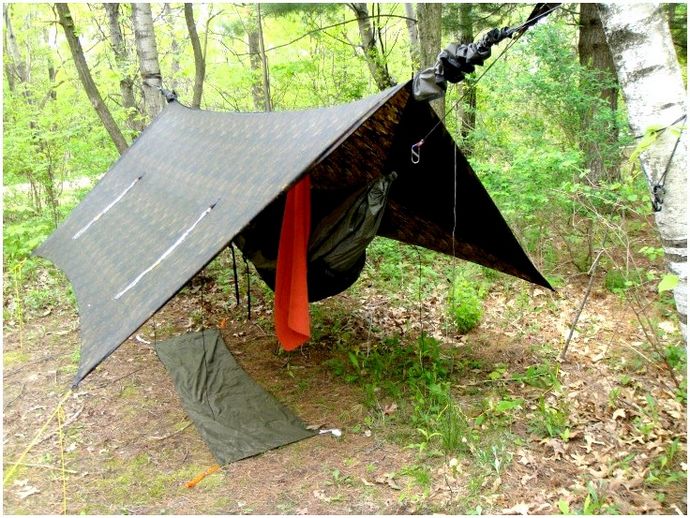 Tarp Camping: новый способ спать в лесу