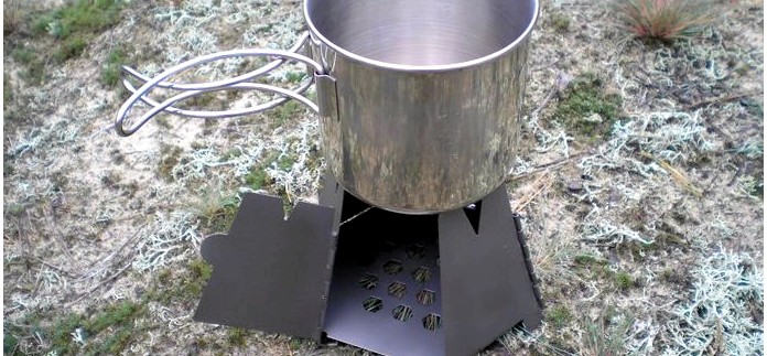 Компактная складная походная дровяная печь Vargo Hexagon Backpacking Wood Stove из титана, характеристики, описание, обзор и рабочие качества.