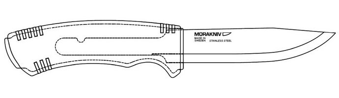 Нож Morakniv Bushcraft Survival Desert с пластиковыми ножнами, огнивом и алмазной точилкой, характеристики, особенности конструкции, обзор.