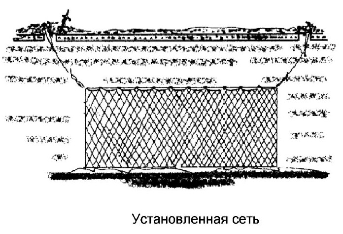 Подледный лов рыбы, подготовка к лову, установка сети, общие правила подледного лова рыбы и работы с сетями