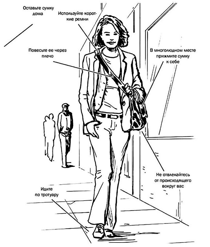 Противодействие воровству женских сумок, профилактические меры предосторожности при нахождении в общественных местах