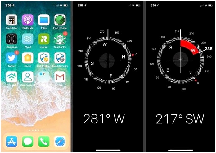 Как откалибровать компас на iPhone?