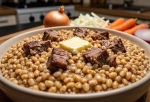 Перловая каша с мясом: рецепт пошаговый