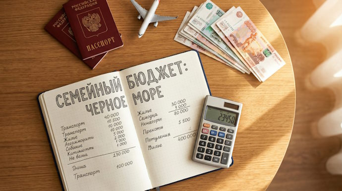 Бюджет семьи из трех человек на отдых у Черного моря: реальные сметы и способы сэкономить